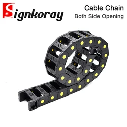 SignkoRay Plastic Transmission Cable Chains Bridge Opened Drag Chain With End Connectors CNC Router Machine Tools Wire Carrier