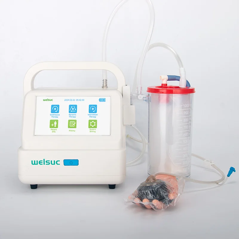 welsuc Negative Pressure Wound Therapy device Vac pump Closed Drainage machine Portable Trauma device with dressing kit NPWT