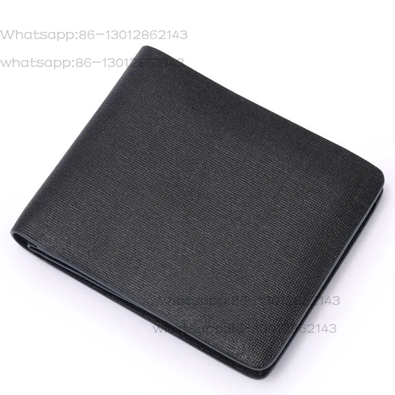 Men's ultra-thin wallet horizontal cowhide leather leather youth simple fashion leather clip short wallet trend