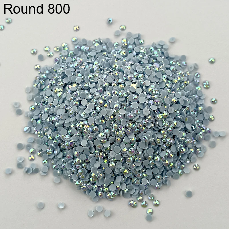AB Stone Round 5D Diy Diamond Painting AB Round Drills Embroidery Rhinestones Colorful Mosaic AB Drill Colored Needlework Gifts