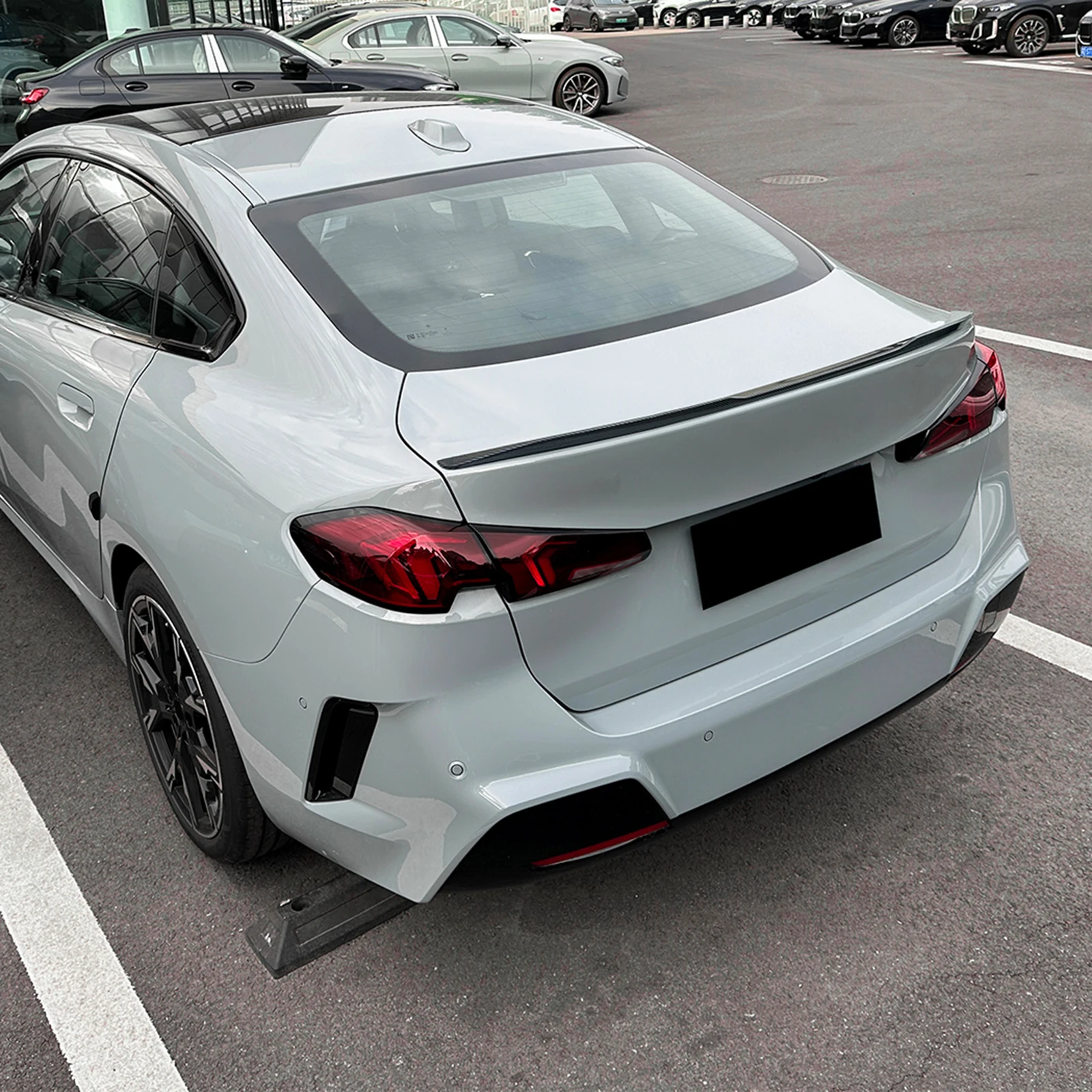 For BMW 2 Series F74 225i 235i 2024 MP Style Car Rear Trunk Lid Spoiler Tail Extension Wing Flap Lip Decklid Tail Trim Boot Lip 6
