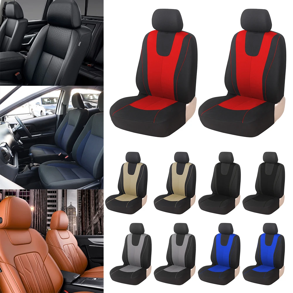 

Car Seat Protector Breathable Automobile Seat Protection Cover Polyester Car Seat Cover Protector Fit for Auto Most Truck Vans