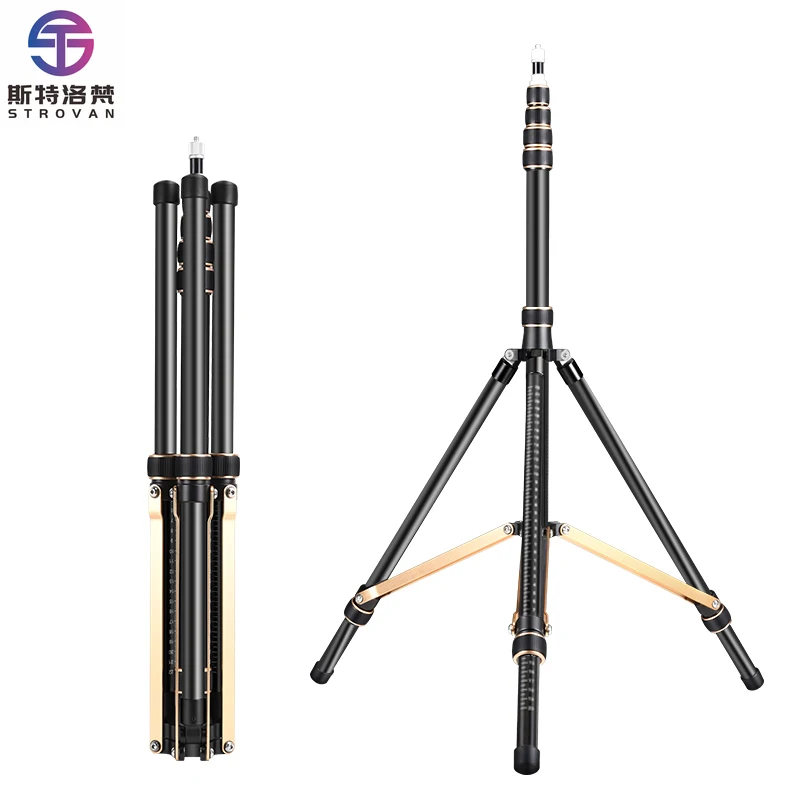 -SL285 Aluminum Alloy Light Stand 252cm Live Stream Ring Light Tripod Phone Stand LED Ring Lamp Support Stand