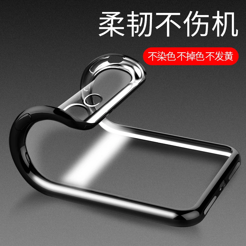 Soft TPU Coque Phone Case for iPhone 8 7 SE X XS XR 11 12 13 MIni 14 15 Pro Max Plus Silicone Luxury Plating Edge Cover
