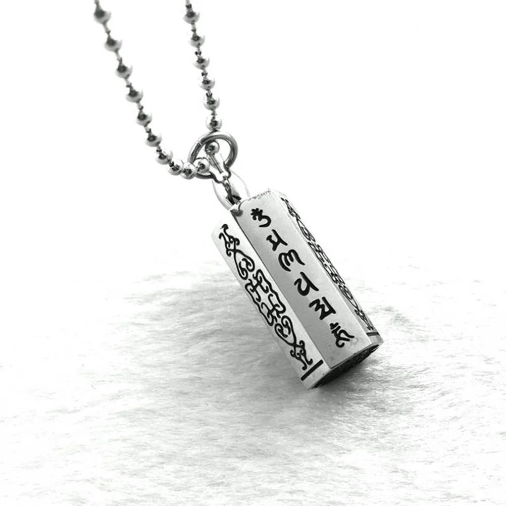 

Pet Memorial Pendant Openable Stainless Steel Necklace Religious Jewelry Gift For Women Fine Workmanship Durable Accessory