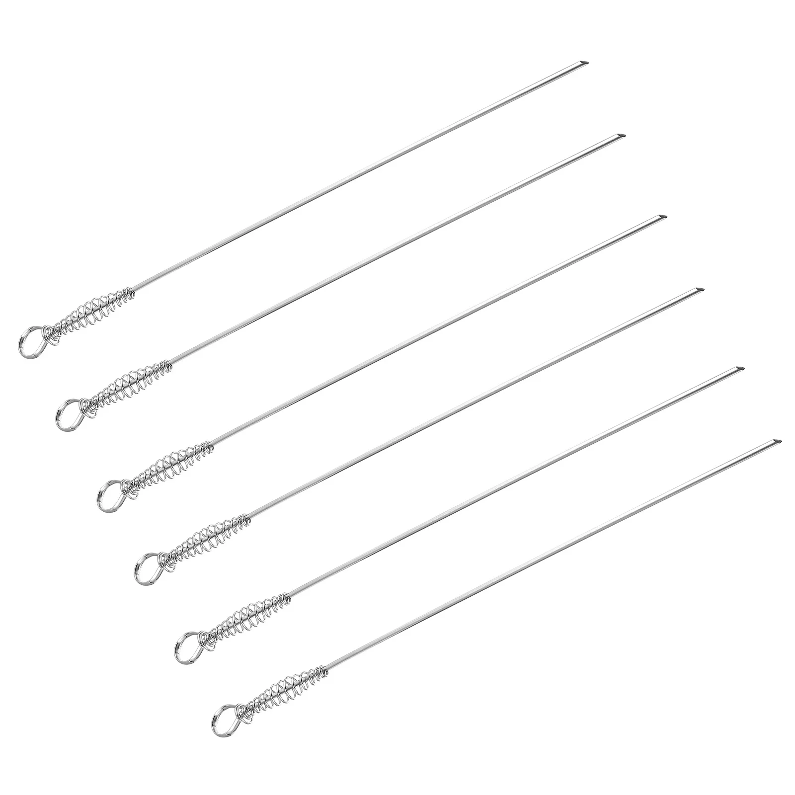 Spring Spit Skewer Tool Stainless Steel Grilling Skewers BBQ Stick Barbecue Sticks Accessories Tools