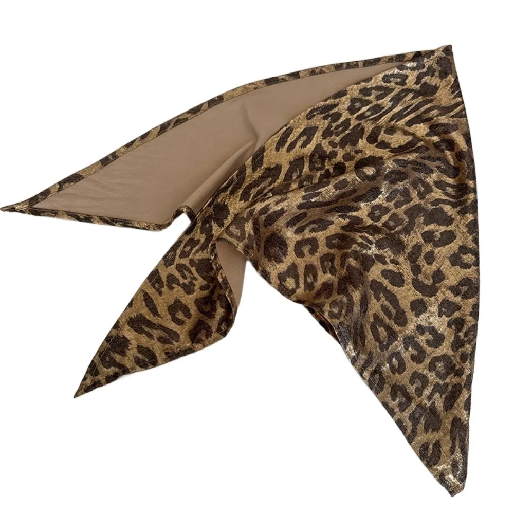 

Headwear Y2K Triangular Headscarf Soft Wrap Headband Leopard Print Hair Scarf Slender Scarf Hair Band Punk Bandana Streetwear