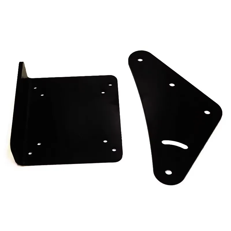 1PC Carbon Steel L-Type Bracket Fixed Racing Simulator Display Fixture Triple Screen Bracket Angle Connecting Plate Triangle