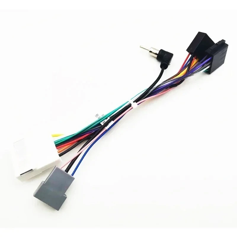 Car Radio Wiring Harness 20P Head Unit ISO Connector Antenna Plug Cable Adapter for Nissan Qashqai J10 Versa Cube Sentra X-trail