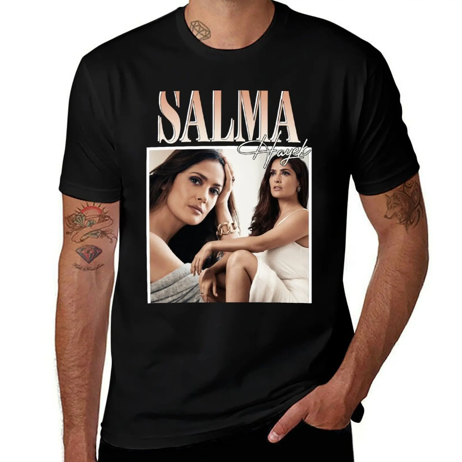 

Salma Hayek Classic T-Shirt t shirts for man slim fit essential t shirt mens graphic t shirts T-shirt