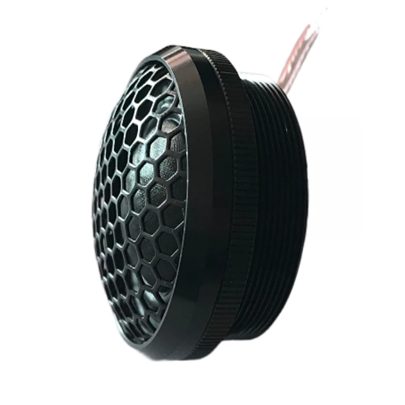 Factory Aluminum Shell 52mm 4ohm RMS Power 20W 92DB 28-Voice coil Neo. Mag. Dome silk Car Audio Tweeter Speaker With Grill