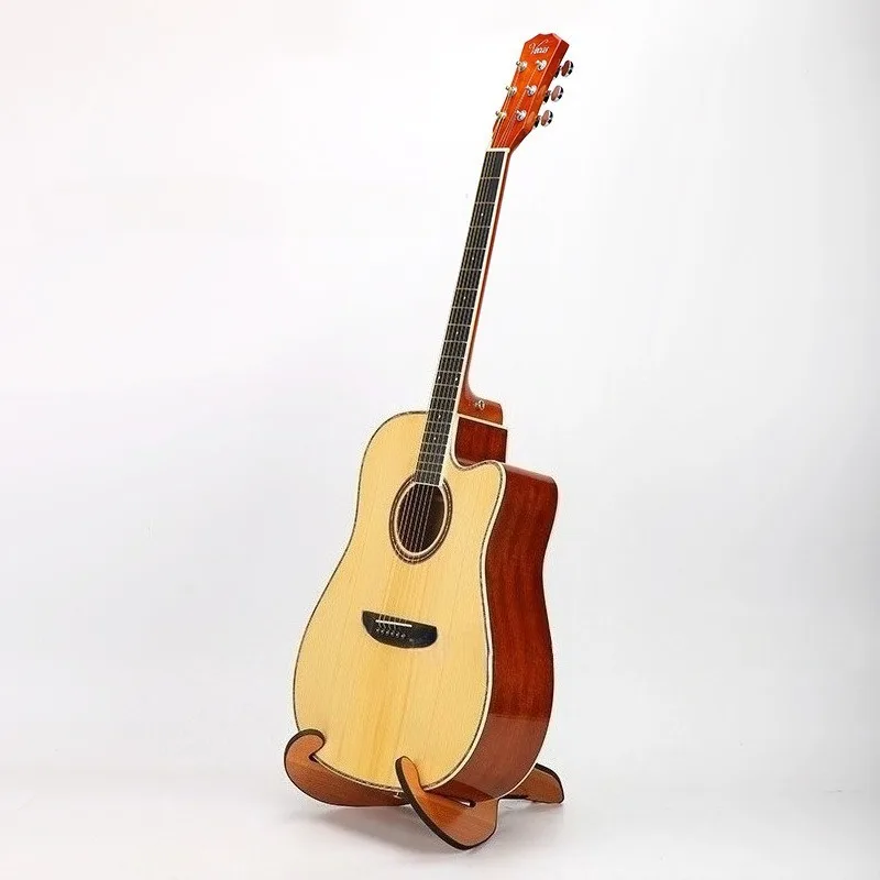 Ukulele Stand Wooden Splice Stand Guitar Stand, Portable X-Shaped Display Stand with Removable Legs and Rugged Base image 5