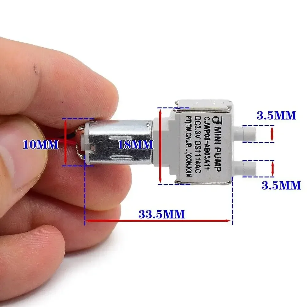 Mini bomba de vacío de succión CJWP08 DC, 3V, 3,3 V, 3,7 V, pequeña M20, bomba de diafragma de agua autocebante