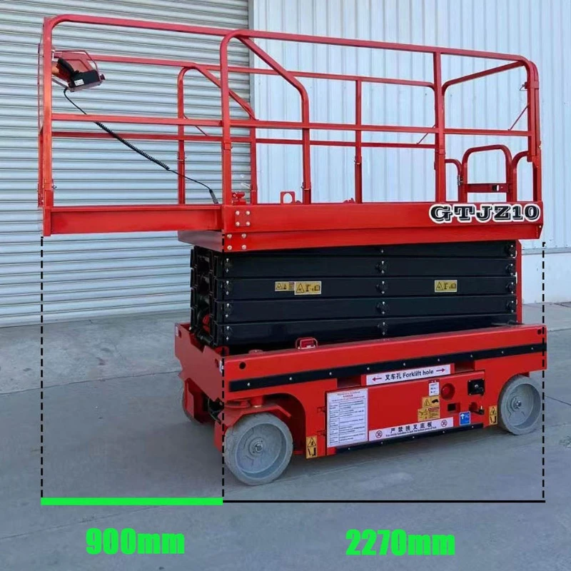YG Aerial Work Lifting Platform Self Propelled Hydraulic Scissor Lift Platform Table 8m 12m 15m Electric Scissor Lift Platform