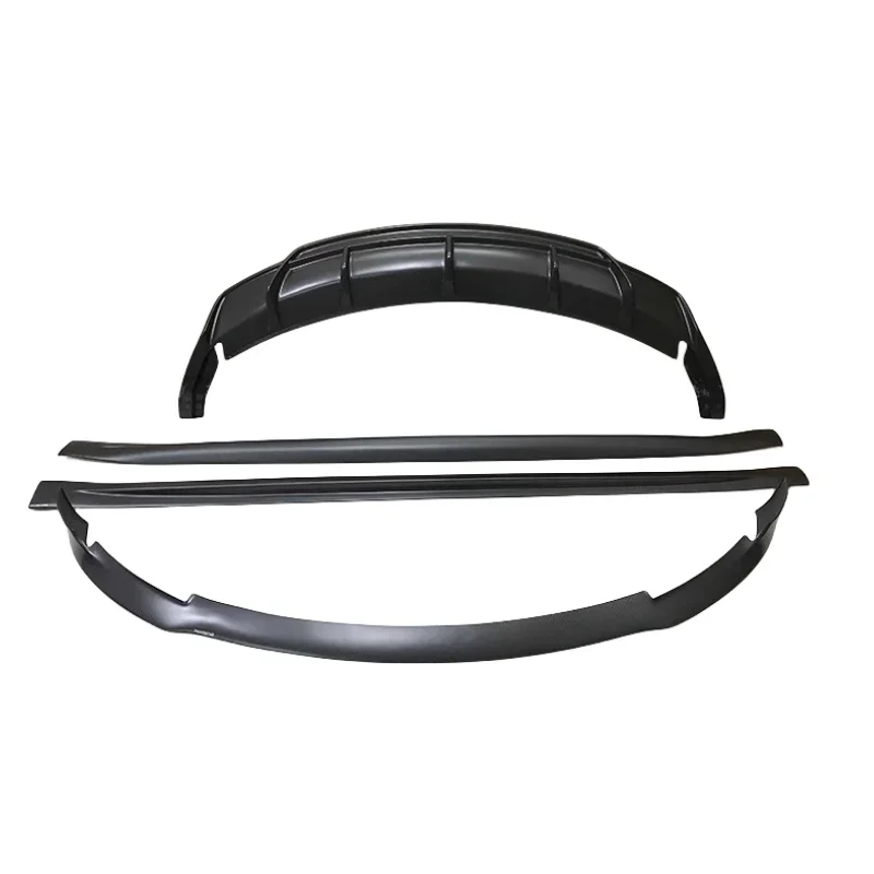 Used for Tesla Model 3 PK style high-quality dry carbon fiber front and rear diffuser side skirt body kit