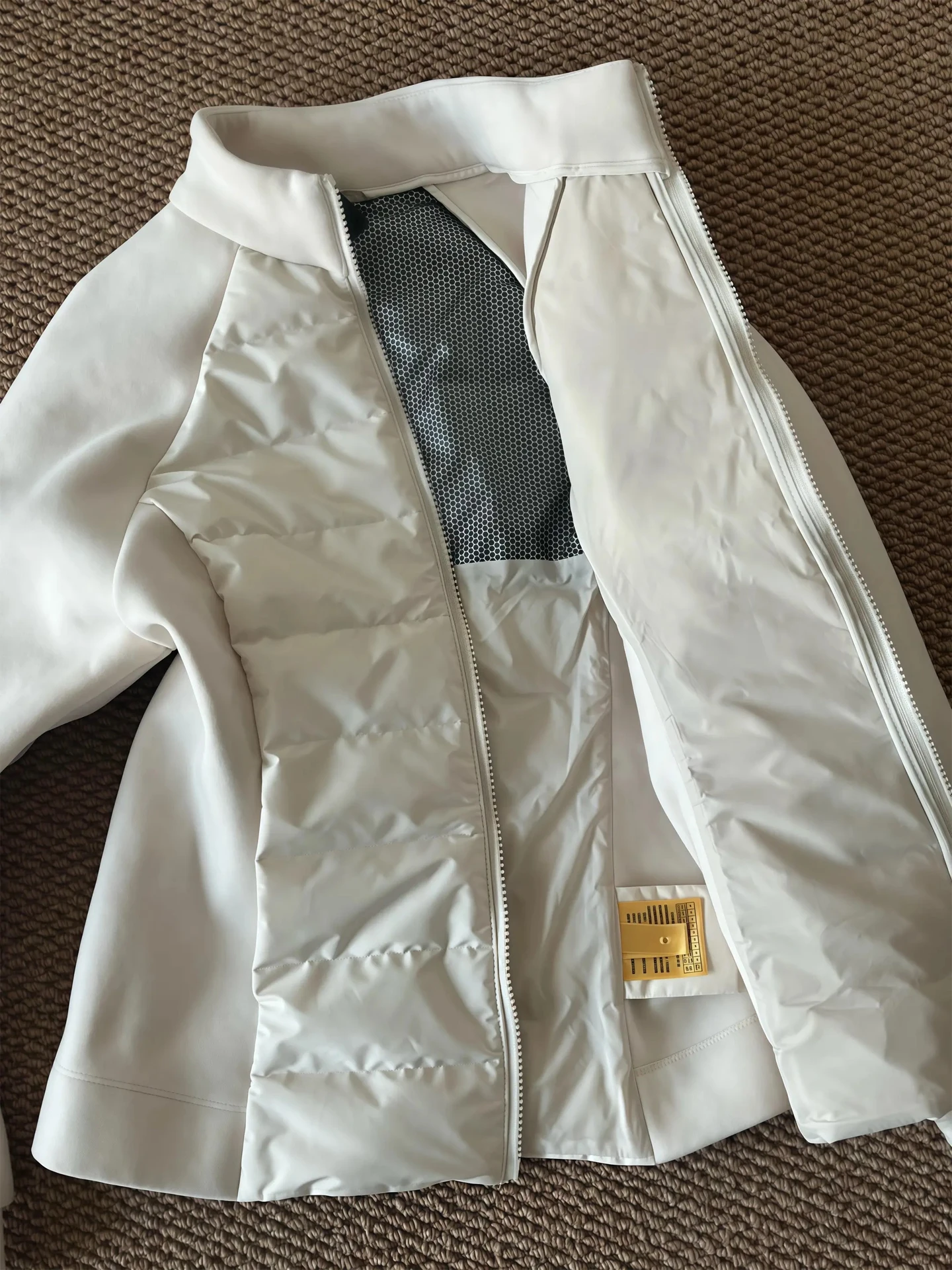 

White Slim Fit Spor down Jaet Women's Autumn Winter Thiened Warm Stand Collar Lightweight Cotton Padded Coat