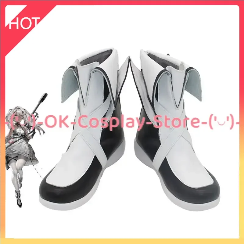 

[Custom Made] Game Girls Frontline HS50 Cosplay Shoes PU Leather Shoes Halloween Carnival Boots Cosplay Prop