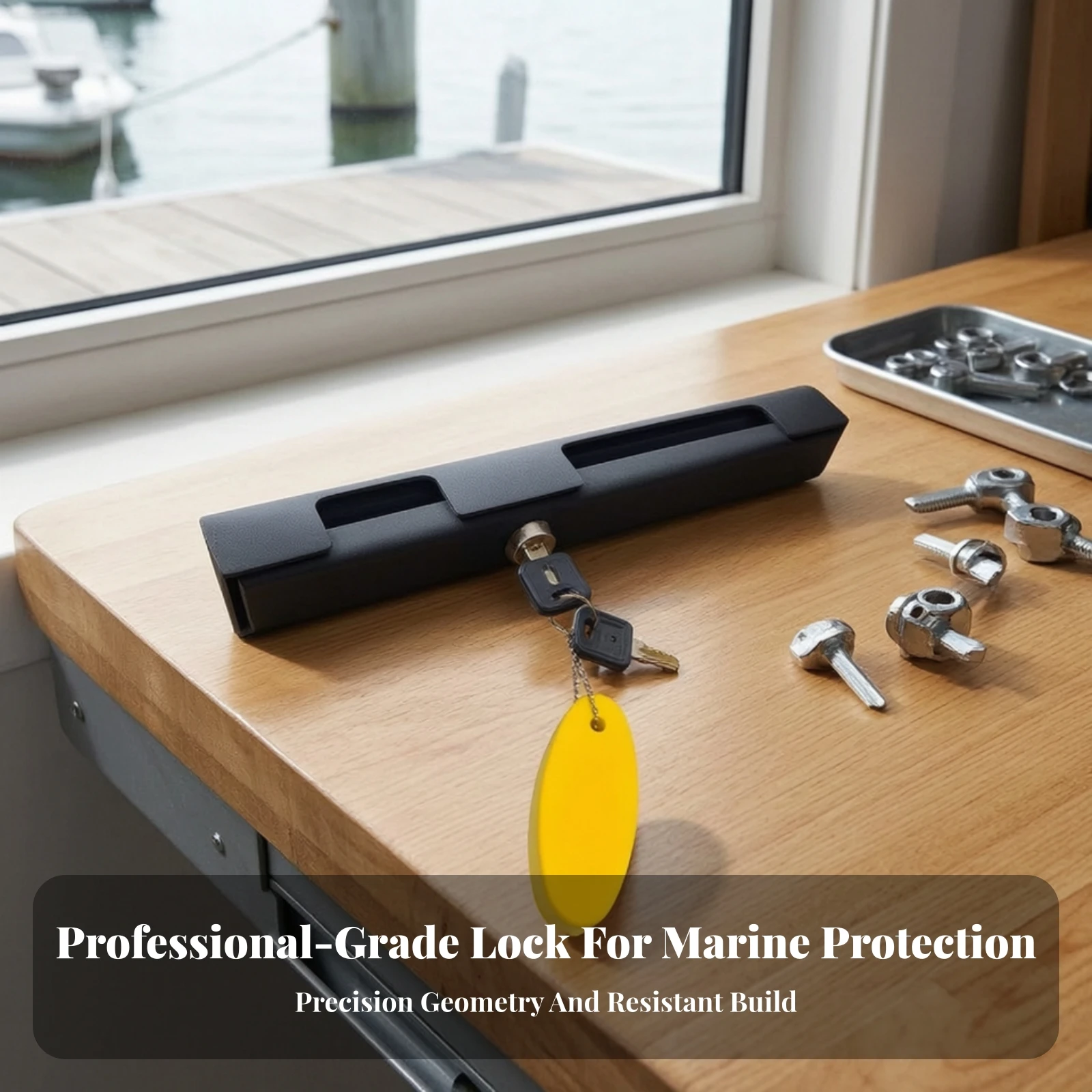 Outboard Motor Anti-Theft Lock Rust-Resistant Outboard Engine Lock Sturdy Easy to Use for Boaters, Boats, Marine