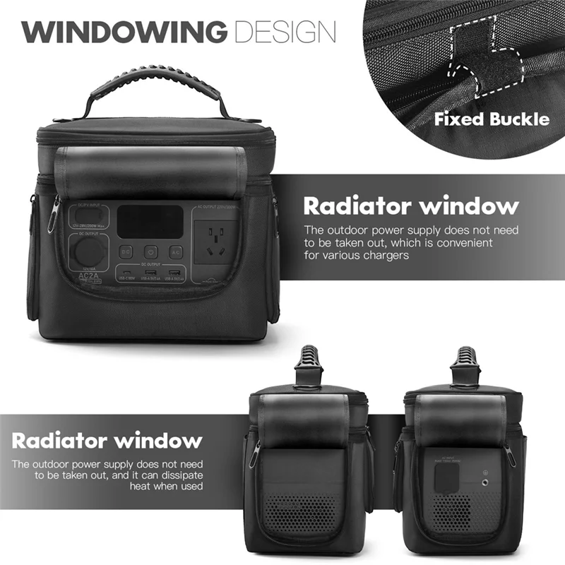 

APPLIA-чехол для портативной электростанции BLUETTI BT-02 AC2A, защитный дорожный чехол с ручкой и плечевым ремнем