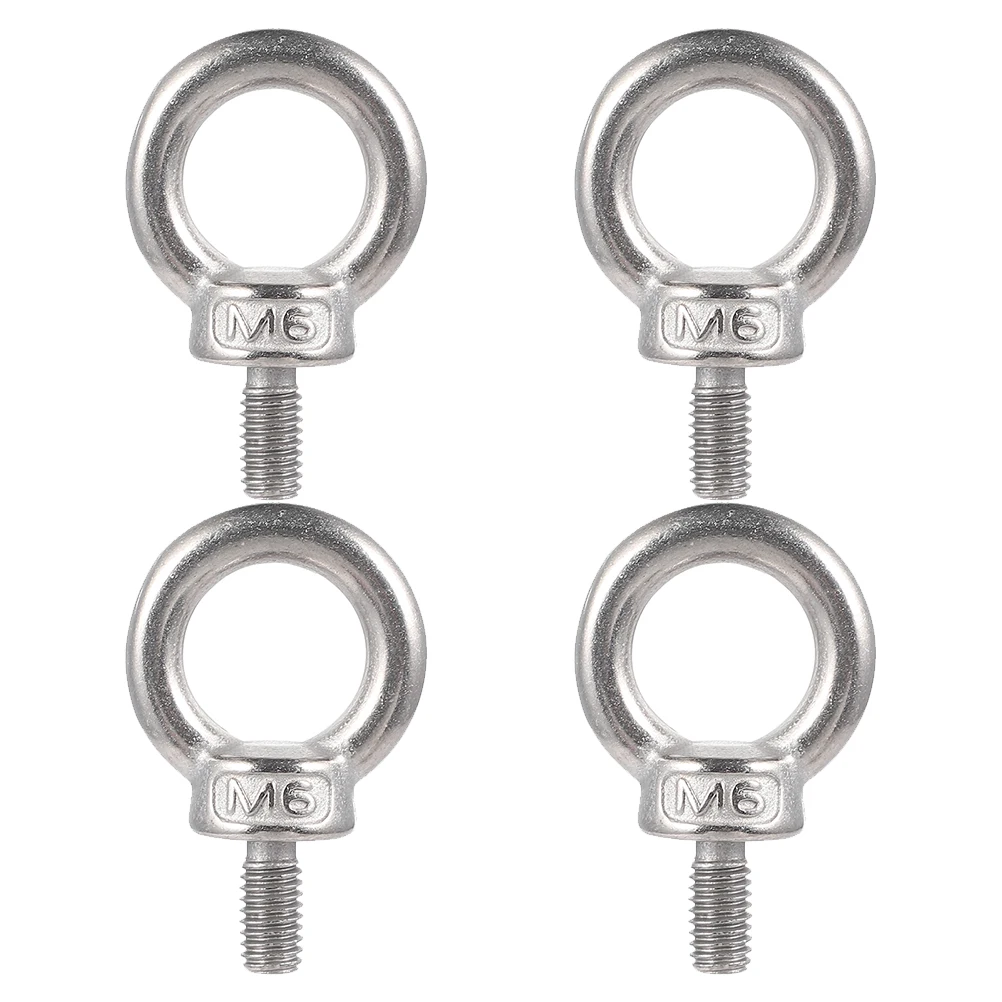 

4 Pcs Lifting Screws Shoulder Marine Eyebolts Corrosion Resistant Eye Bolts Lifting Eye Bolts For Boat Hardware