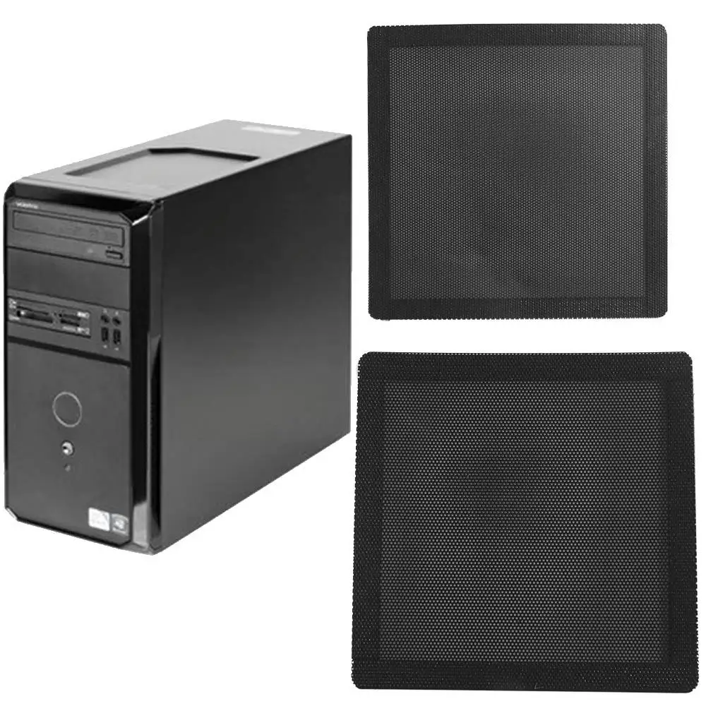 

12x12CM 14x14CM 12x24CM Computer Case Magnetic Computer Guard Cover Horn Net PC Case Cooling Fan Dust Filter Mesh