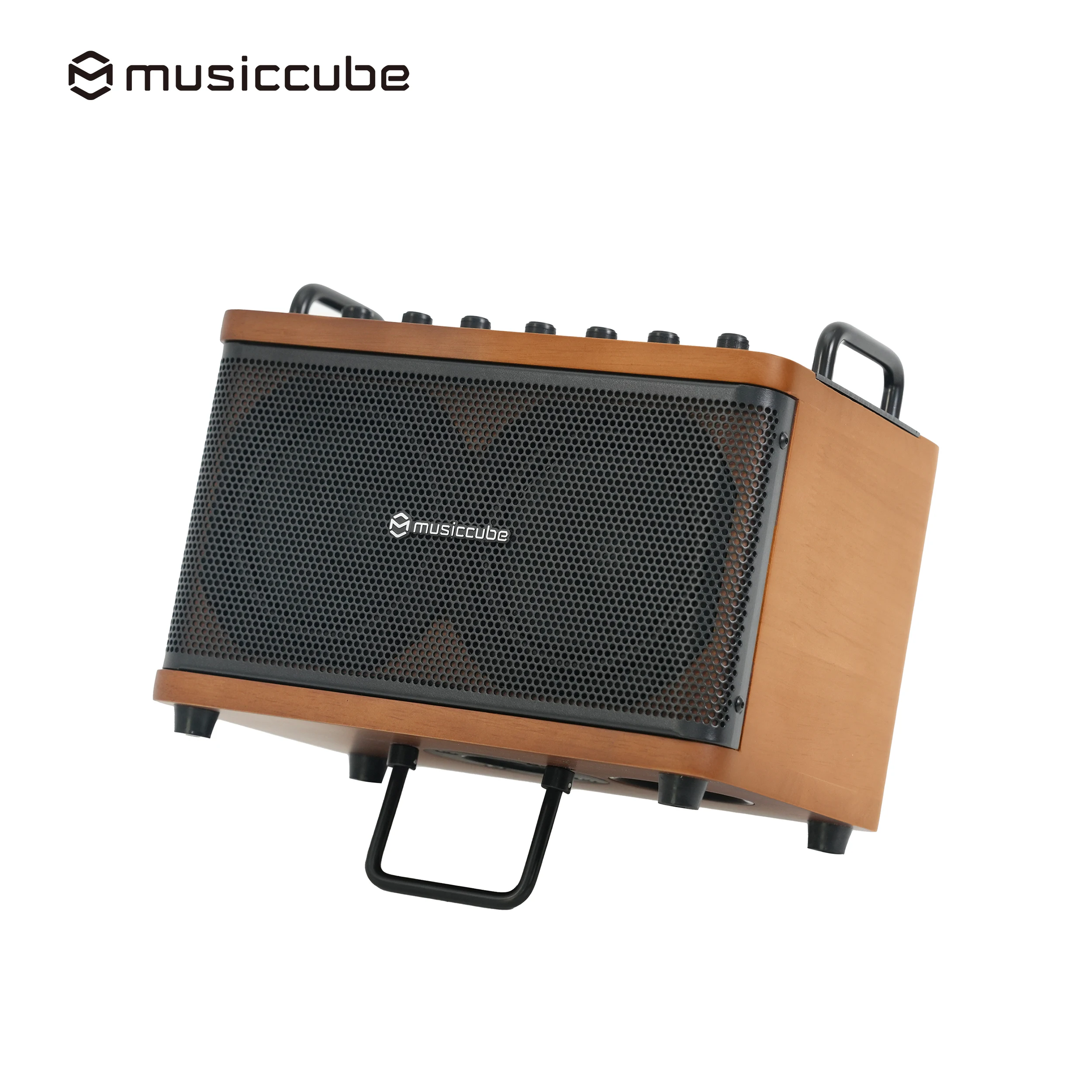 D2MAX Vintage Wooden Speaker Headphone Jack Function With Multiple Effects Full Range Rechargeable 280mAh