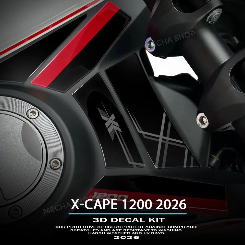 

For Moto Morini X-cape 1200 2026 Gas Cap Upper Protection 3D Sticker Motorcycle Accessories Resin Decal Kit