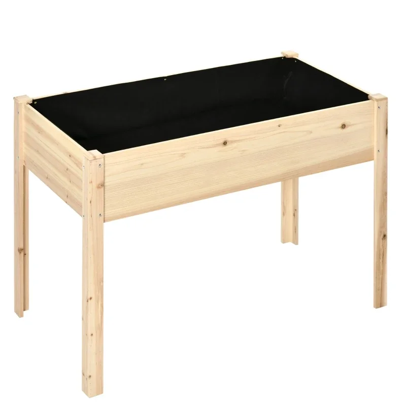 

Outdoor Wooden Waterproof Garden Bed For Vegetables And Flowers