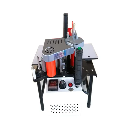 2026 1.2KW آلة ربط الحواف النجارة المحمولة الخشب PVC دليل حافة بندر مزدوجة الجانب الإلتصاق 110 فولت/220 فولت #6