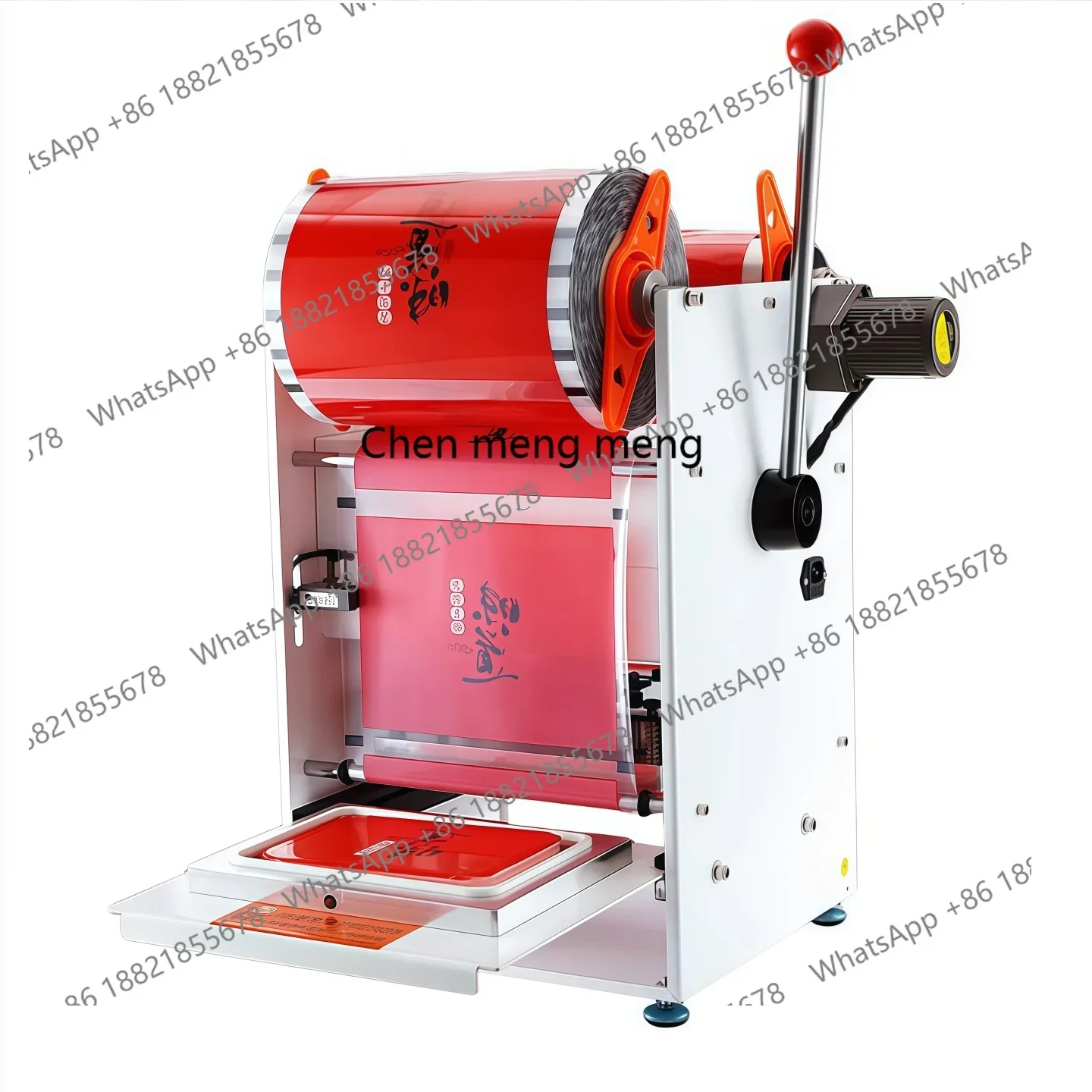 

Packaging machine Fresh-keeping lunch box Sealing machine Plastic bowl Fast food box Baler Hand pressure sealing film