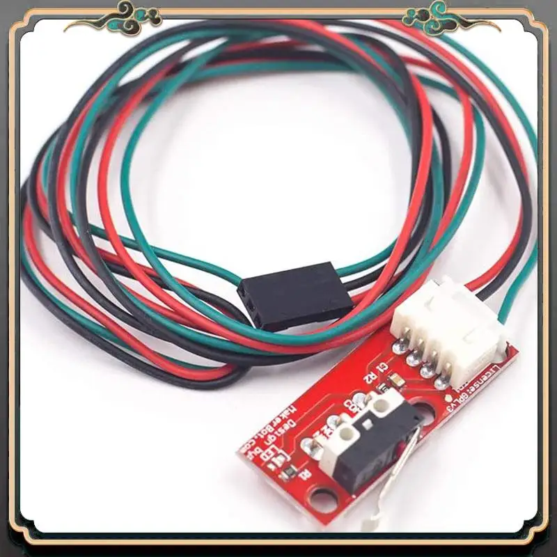 ASMA-4Pcs 3D Printer Endstop Mechanical Control Panel Parts Limit Switch RAMPS 1.4 With 3-Pin 70Cm Connecting Cable