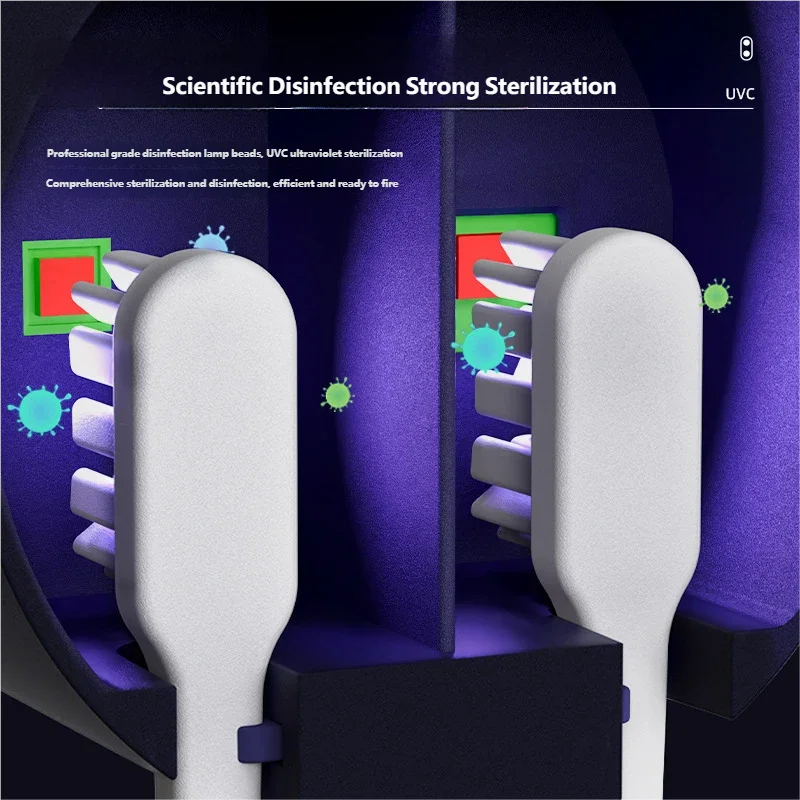 HOMEFISH Wireless Electric Toothbrush Sterilizer UV Portable Rechargeable Wall Mounted Toothbrush Dryer for Oral Hygiene gallery 5