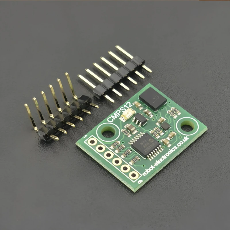 CMPS12 Tilt Compensated Electronic Compass Module with BNO055 3-Axis Magnetometer Gyro Accelerometer I2C/Serial for Arduino