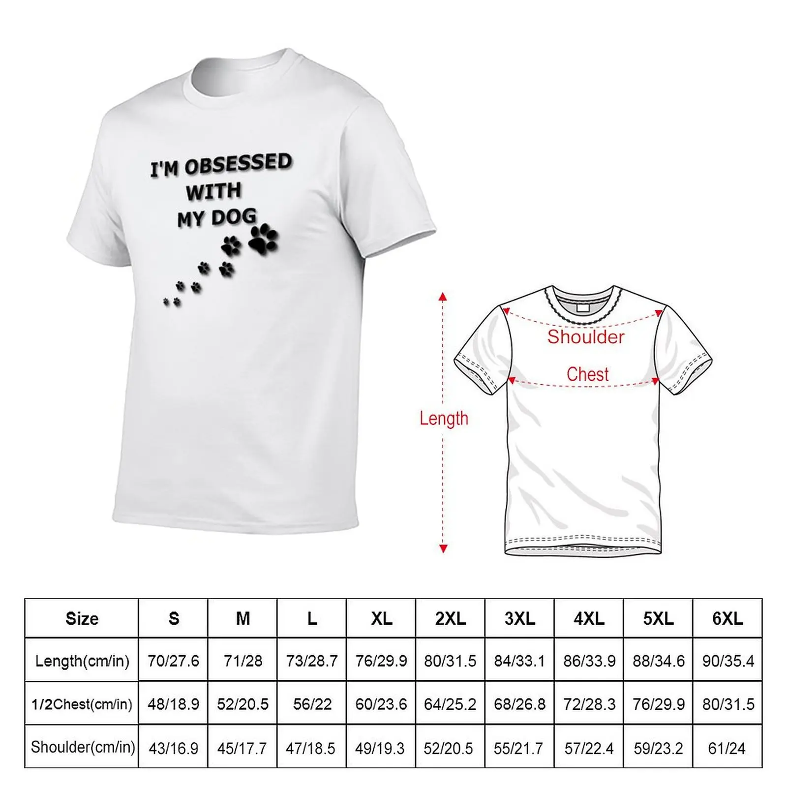 I'M OBSESSED WITH MY DOG T-shirt vintage clothes sports fans Blouse men t shirts