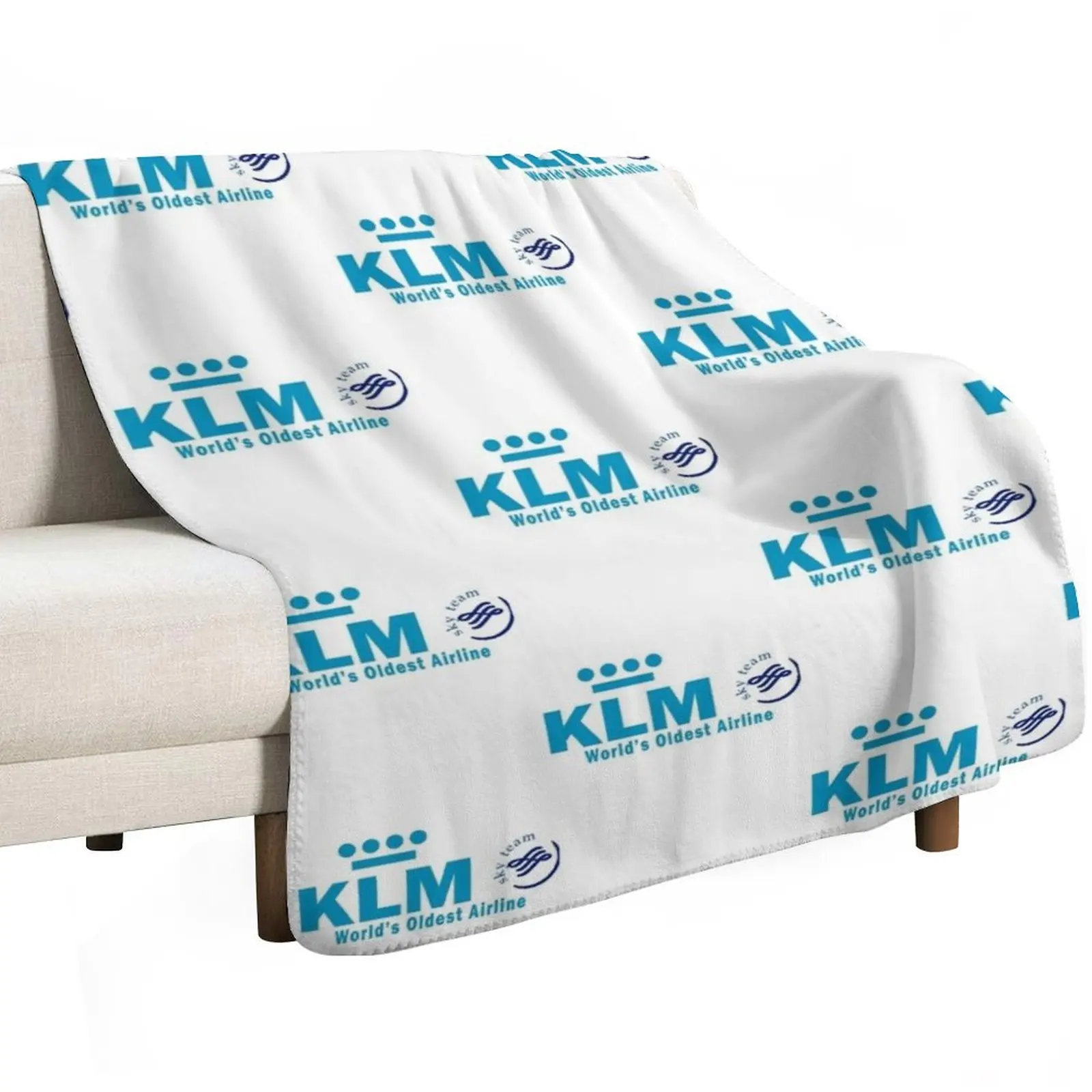 klm airlines Throw Blanket Thins Bed covers warm for winter Sofas Vintage For Decorative Sofa Blankets