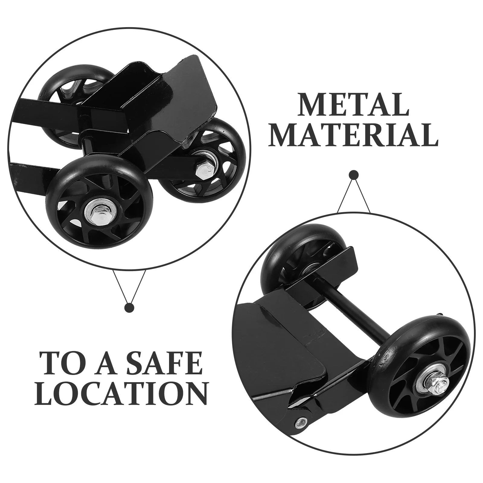 

Tire Roller Motorcycle Accessories Emergency Trolley Snowmobile Moving Device Easy Usage No Special Skills Required