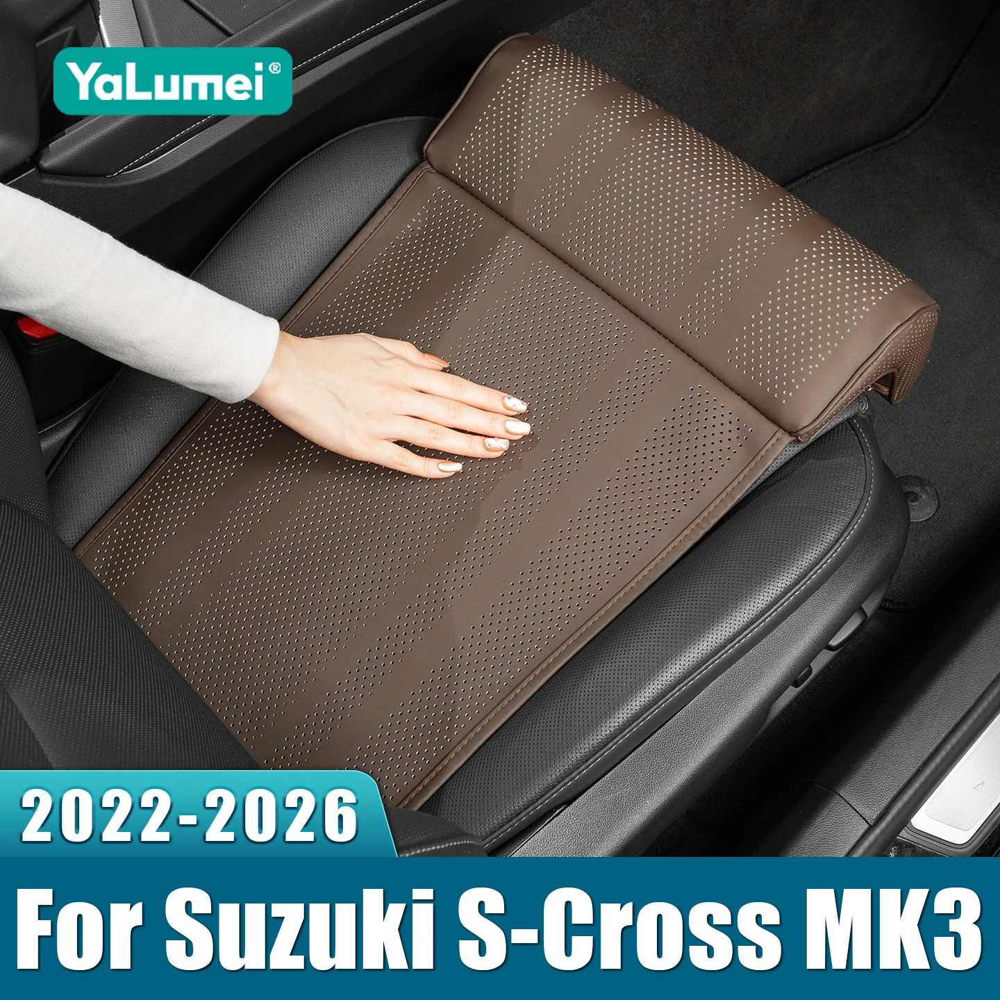 

For Suzuki S-Cross Scross MK3 2022 2023 2024 2025 2026 Hybrid Car Seat Leg Support Extension Mat Cushion Rest Breathable Pad