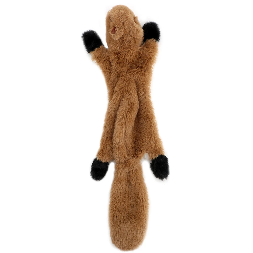 Squirrel Raccoon Fox Skunk Animal Plush Toy New Cute Plush Toys Squeaky Whistling Involved Squirrel Dog Toys Squeak Pet