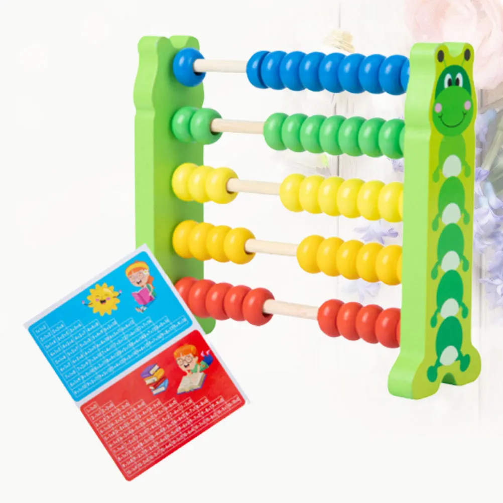 1 Stuks Houten Abacus 5 Rijen Educatief Kleurrijke Nummeratie Berekenen Tool Voor Kleuters Vroege Wiskunde Leerbenodigdheden