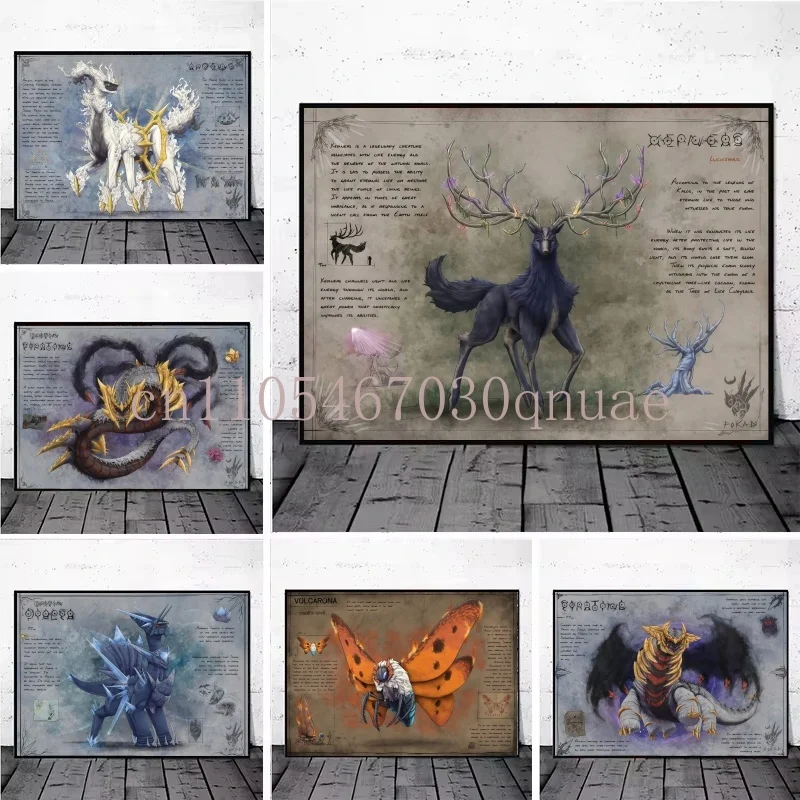 

Pokemon Retro Anime Poster Hd Canvas Prints Home Decoration Paintings for Living Room Poster Canvas Wall Decorative Classic