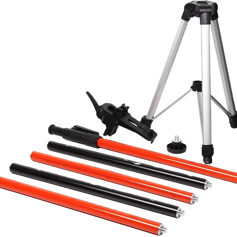 Hot Sale Useful Telescoping Laser Level Support Pole With Tripod And Mount For Lasers Level Of Rotary And Line Lasers