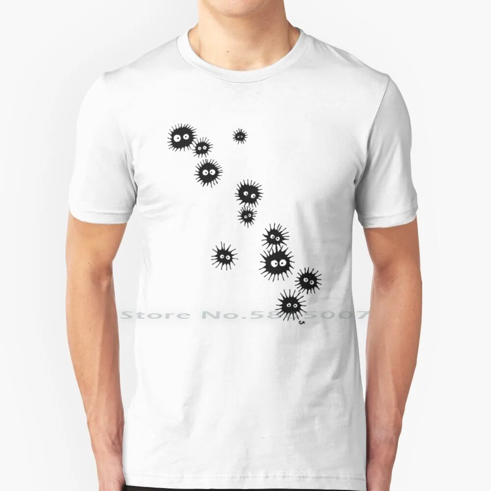 Soots 100% Cotton T Shirt Soot Sprites Soots Dust Bunnies Tee Short Sleeve Long Sleeve Gift