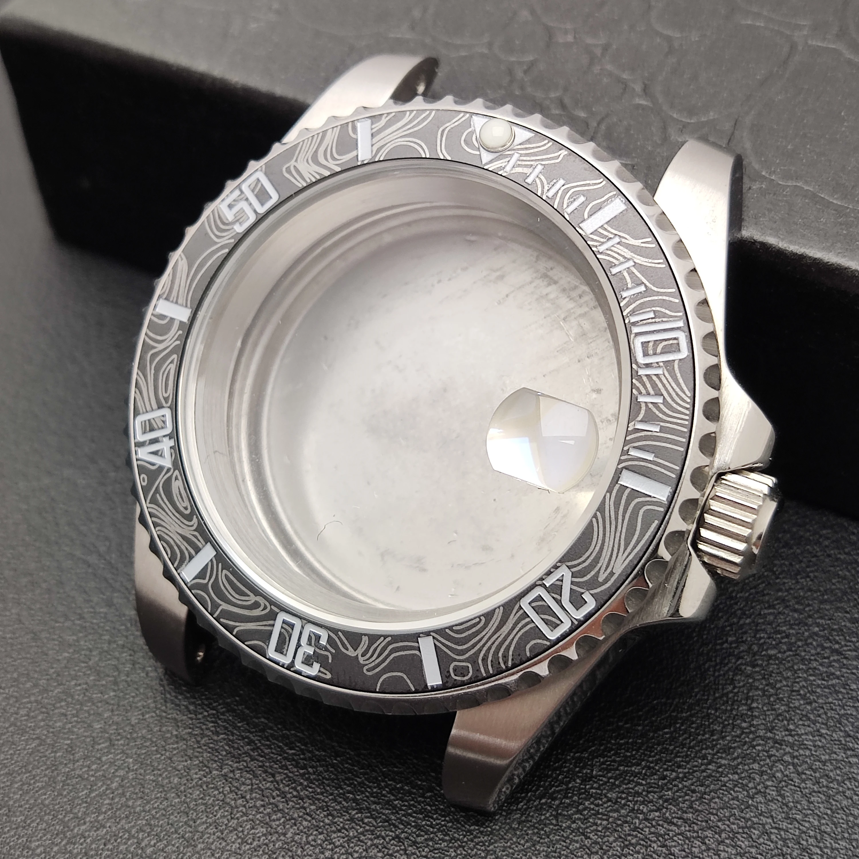 

40mm Gmt NH35 Case Stainless steel case Sapphire Glass NH35 NH36 NH34 Movement 120 teeth Watch Case Watch accessories