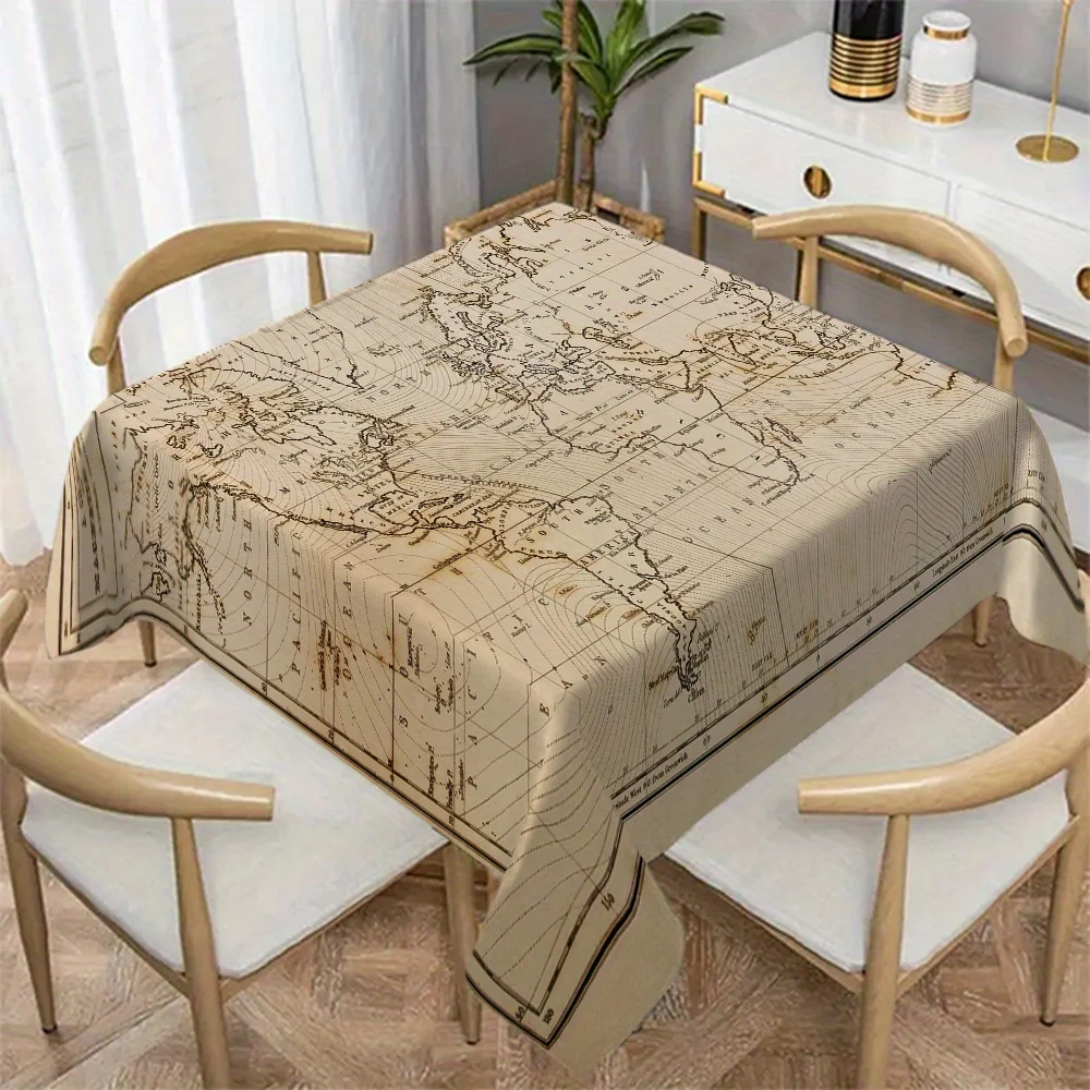 Enable JIT, 1PC, classic textured floral/animal patterns, retro printed decorative tablecloth, yzb
