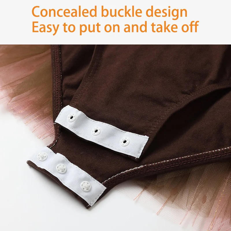 Новое танцевальное платье с длинным рукавом для девочек, хлопковая балетная одежда с тюлем, балетное платье для малышей, детское платье-пачка, детские танцевальные юбки