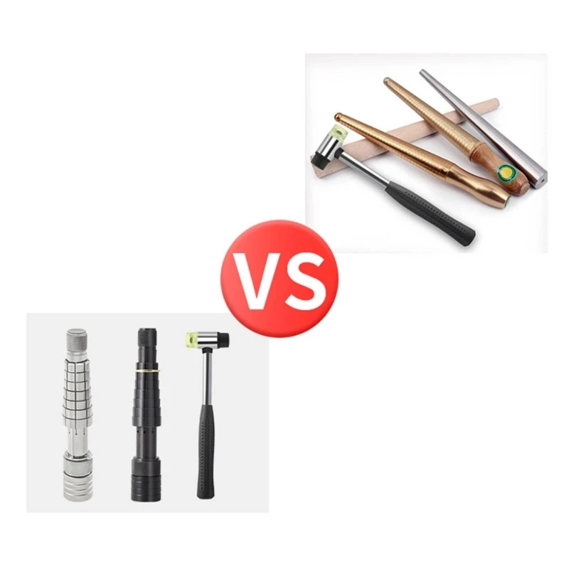 Ring Stretcher Enlarger Adjuster with Rubber Hammer Wedding Band Sizer Expander for Jewelry Repairing Durable