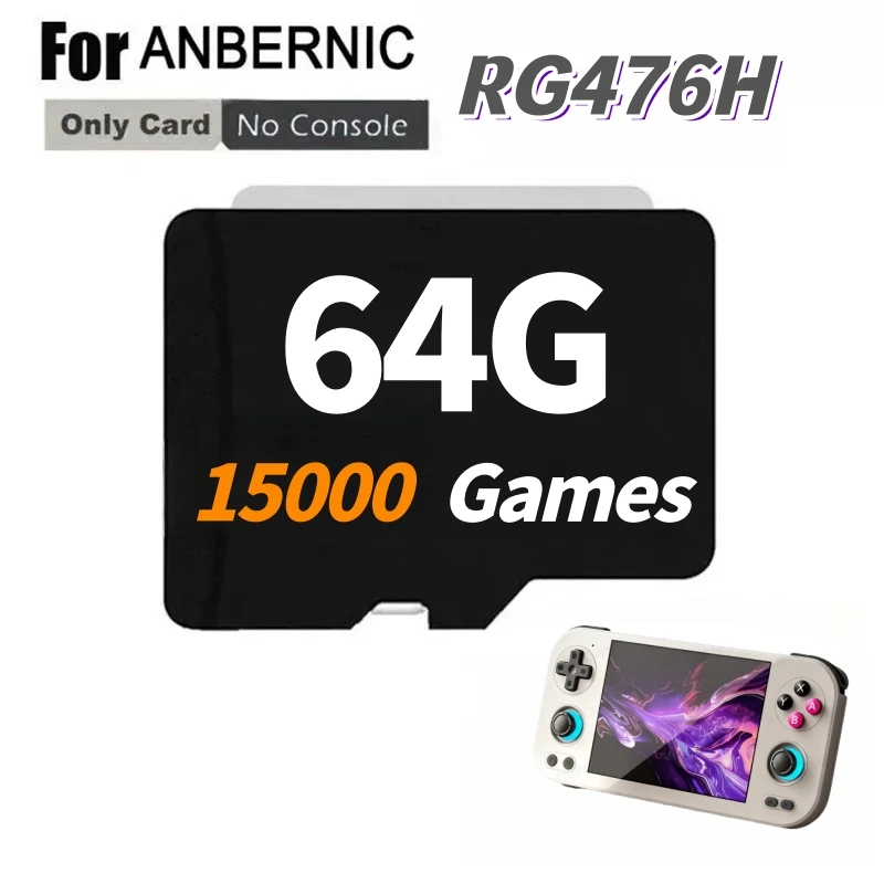 For ANBERNIC RG476H Memory Card TF Card Portable PS2 Handheld Game Console Card 80000 Games PS2 512G 256G 128G Game Card Gift