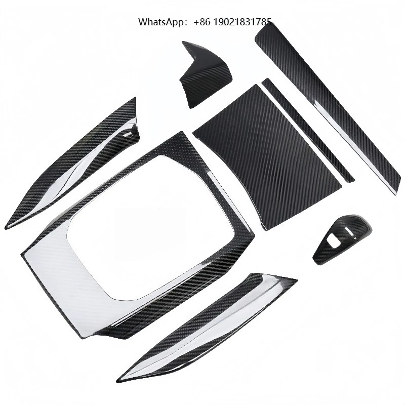 4 Series G26 Popular Style Real Carbon Fiber Dashboard Panel Cover Trim Interior Kit Center Console Air Outlet Decoration