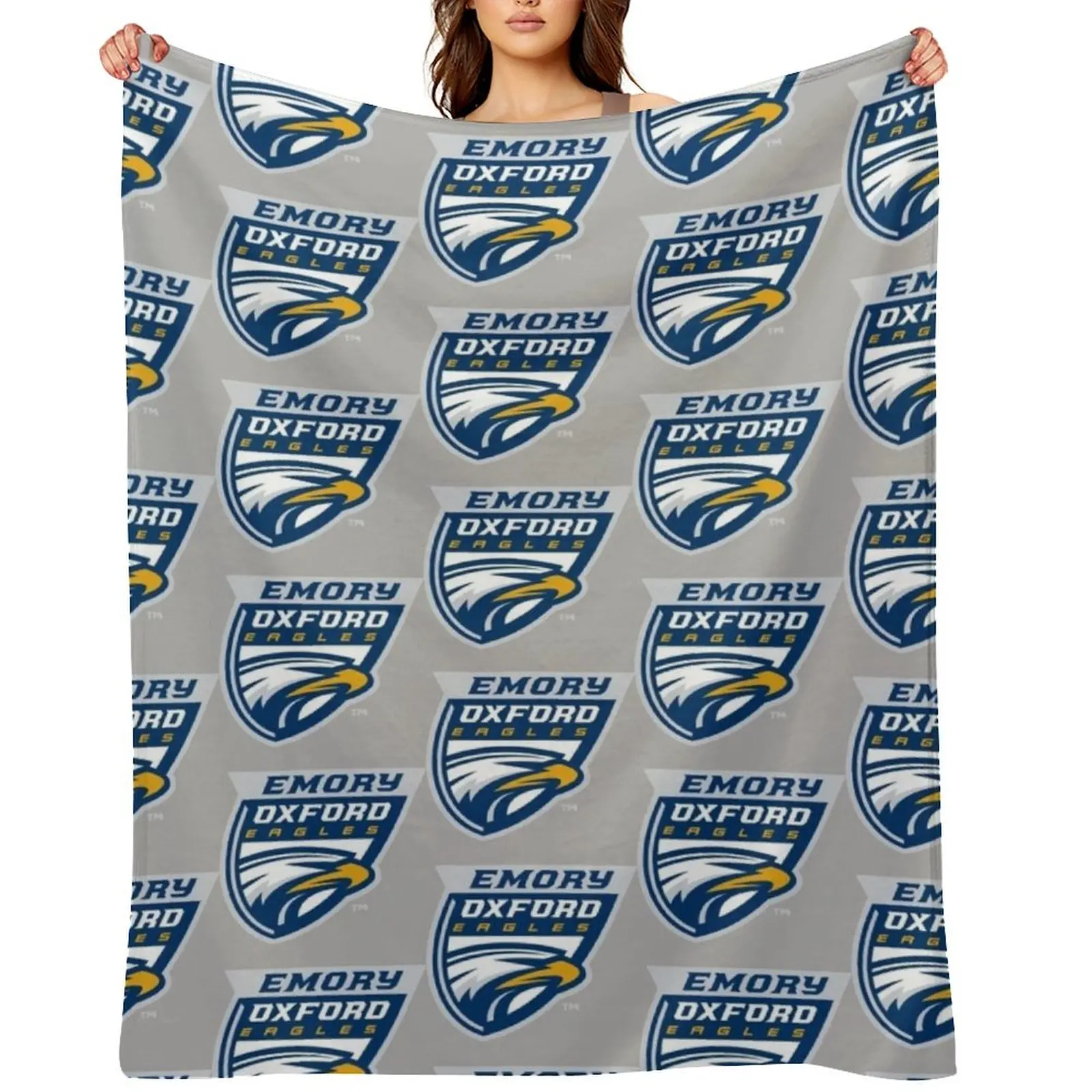 Emory U Eagles Throw Blanket Moving heavy to sleep Multi-Purpose Comforter Blankets