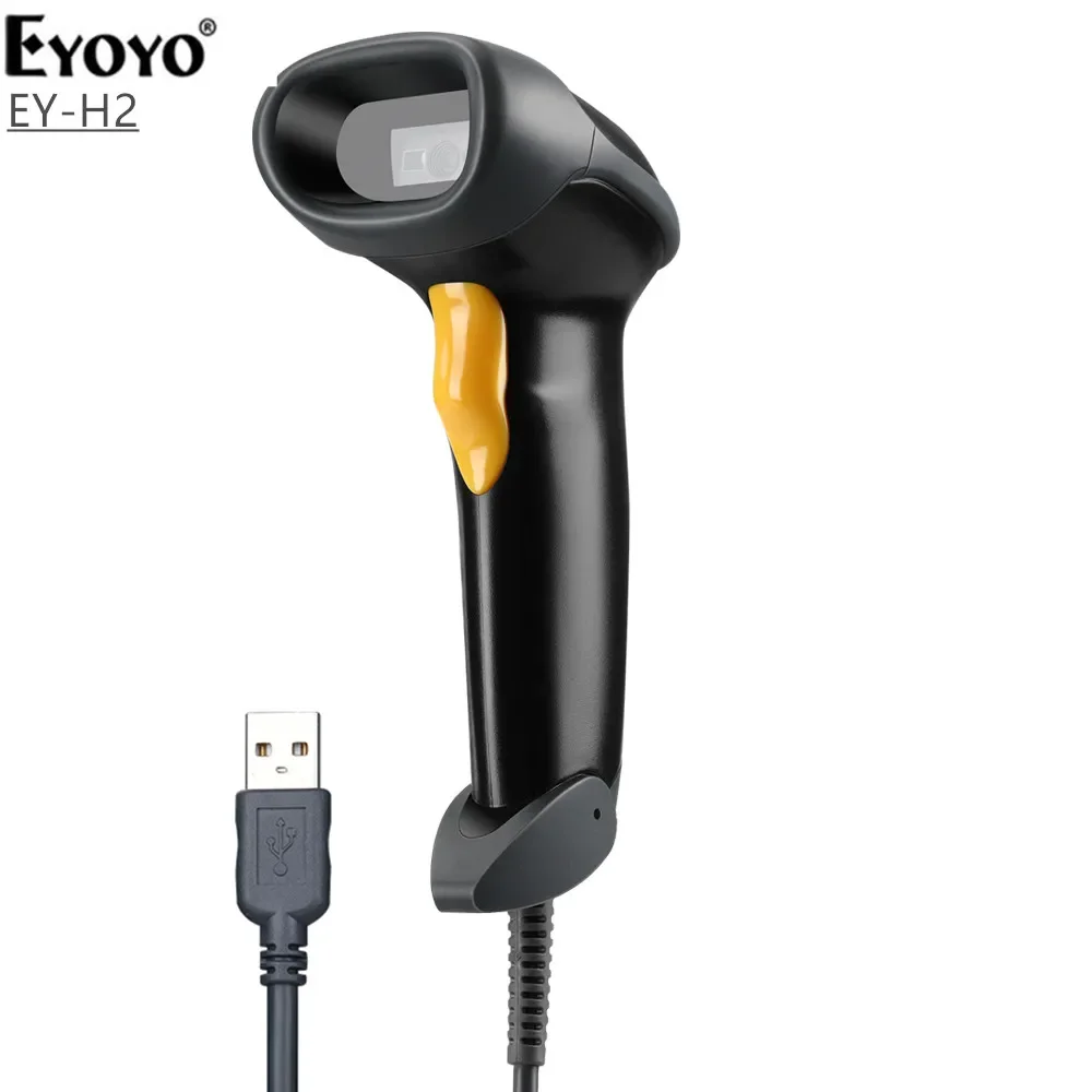 Eyoyo USB Wired 1D QR 2D barcode scanner handheld Bar Codes Reader CCD PDF417 Data Matrix Bar Code Portable Scanner